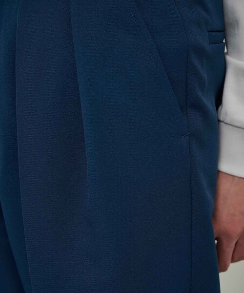 CITY TOKYO（シティトウキョウ）の「ワイドテーパードスラックス（スラックス・メンズ・ブラック/ダークグレー/ダークブルー・1/2）」の5枚目の写真