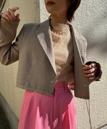 Ameri | HEM DAMAGE SHORT JACKET(その他アウター)