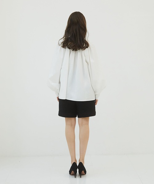 RANDEBOO（ランデブー）の「Balloon volume shirt（Tシャツ/カットソー・レディース・ホワイト/ブルー/グレー・FREE）」の10枚目の写真