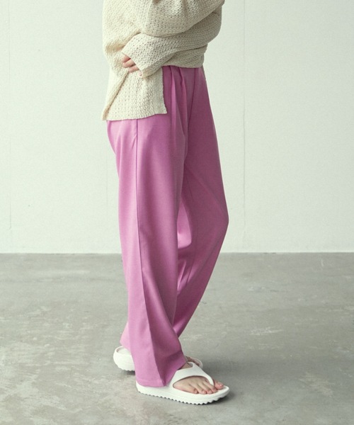 Happy John（ハッピージョン）の「vivid color slacks pants/ビビッドカラースラックスパンツ（スラックス・レディース・ピンク/オレンジ/ブルー/グリーン・SMALL/MEDIUM）」の7枚目の写真