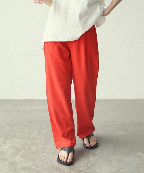 Happy John（ハッピージョン）の「vivid color slacks pants/ビビッドカラースラックスパンツ（スラックス・レディース・ピンク/オレンジ/ブルー/グリーン・SMALL/MEDIUM）」の17枚目の写真