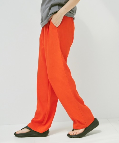 Happy John（ハッピージョン）の「vivid color slacks pants/ビビッドカラースラックスパンツ（スラックス・レディース・ピンク/オレンジ/ブルー/グリーン・SMALL/MEDIUM）」の10枚目の写真