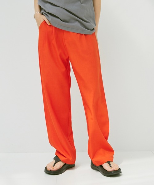 Happy John（ハッピージョン）の「vivid color slacks pants/ビビッドカラースラックスパンツ（スラックス・レディース・ピンク/オレンジ/ブルー/グリーン・SMALL/MEDIUM）」の8枚目の写真