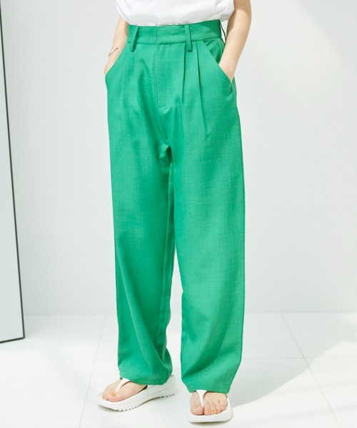 Happy John（ハッピージョン）の「vivid color slacks pants/ビビッドカラースラックスパンツ（スラックス・レディース・ピンク/オレンジ/ブルー/グリーン・SMALL/MEDIUM）」の20枚目の写真