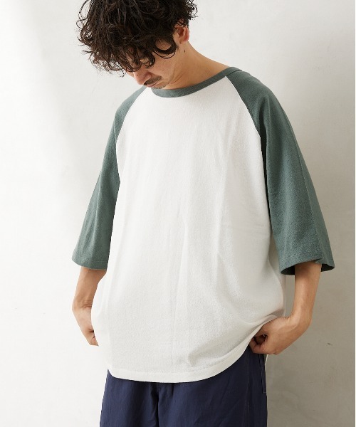 JOURNAL STANDARD relume（ジャーナルスタンダード　レリューム）の「オーバーサイズ ラングランスリーブTシャツ（Tシャツ/カットソー・メンズ・ホワイト/グレー/ベージュ・MEDIUM/LARGE）」の20枚目の写真