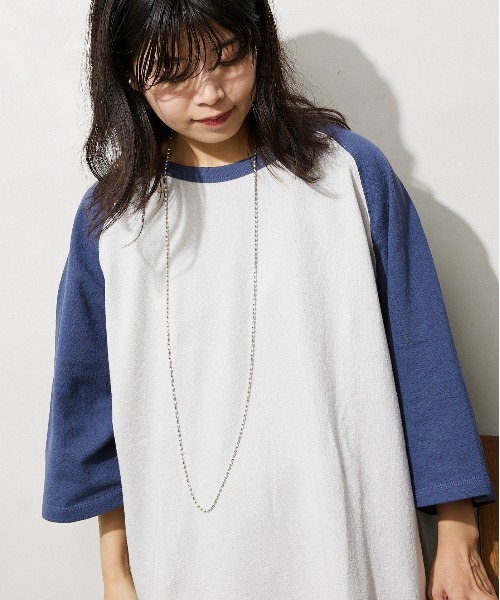 JOURNAL STANDARD relume（ジャーナルスタンダード　レリューム）の「オーバーサイズ ラングランスリーブTシャツ（Tシャツ/カットソー・メンズ・ホワイト/グレー/ベージュ・MEDIUM/LARGE）」の21枚目の写真