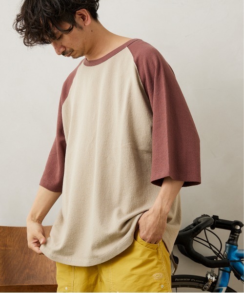JOURNAL STANDARD relume（ジャーナルスタンダード　レリューム）の「オーバーサイズ ラングランスリーブTシャツ（Tシャツ/カットソー・メンズ・ホワイト/グレー/ベージュ・MEDIUM/LARGE）」の12枚目の写真