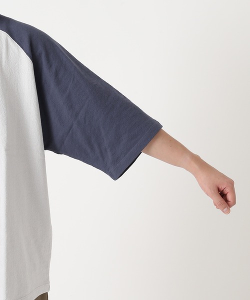 JOURNAL STANDARD relume（ジャーナルスタンダード　レリューム）の「オーバーサイズ ラングランスリーブTシャツ（Tシャツ/カットソー・メンズ・ホワイト/グレー/ベージュ・MEDIUM/LARGE）」の16枚目の写真