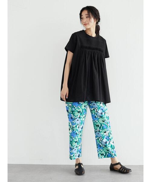 CRAFT STANDARD BOUTIQUE(クラフトスタンダードブティック)の「フロントピンタックブラウス *◆(シャツ/ブラウス・レディース・ブラック/オフホワイト/イエロー/グリーン・FREE)」の12枚目の写真