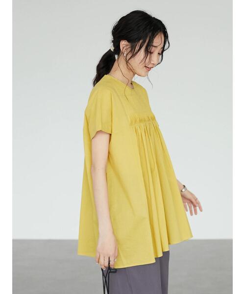 CRAFT STANDARD BOUTIQUE(クラフトスタンダードブティック)の「フロントピンタックブラウス *◆(シャツ/ブラウス・レディース・ブラック/オフホワイト/イエロー/グリーン・FREE)」の17枚目の写真
