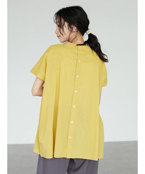 CRAFT STANDARD BOUTIQUE(クラフトスタンダードブティック)の「フロントピンタックブラウス *◆(シャツ/ブラウス・レディース・ブラック/オフホワイト/イエロー/グリーン・FREE)」の18枚目の写真