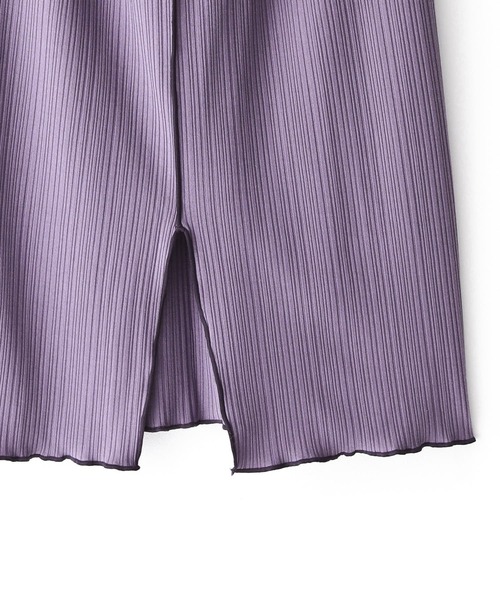 n'OrLABEL（ノアールレーベル）の「『センターラインスリットリブスカート』（スカート・レディース・ブラック/ラベンダー/ライトパープル・1/2）」の13枚目の写真