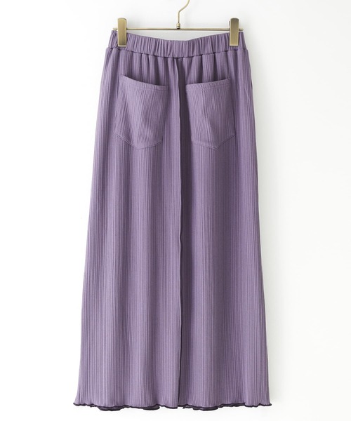 n'OrLABEL（ノアールレーベル）の「『センターラインスリットリブスカート』（スカート・レディース・ブラック/ラベンダー/ライトパープル・1/2）」の14枚目の写真