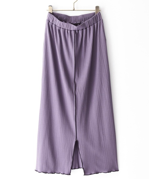 n'OrLABEL（ノアールレーベル）の「『センターラインスリットリブスカート』（スカート・レディース・ブラック/ラベンダー/ライトパープル・1/2）」の15枚目の写真