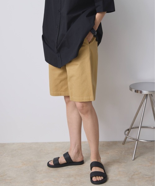 Libra Cue（リブラ キュー）の「チノショートパンツ（チノパンツ・レディース・ブラック/ベージュ・FREE）」の13枚目の写真