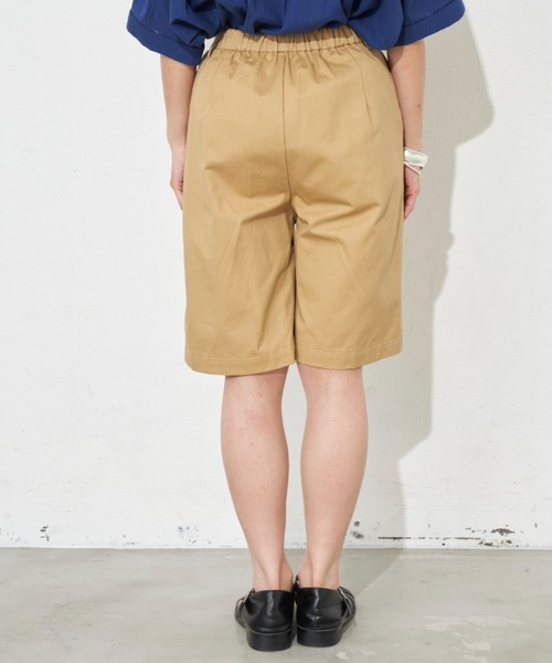 Libra Cue（リブラ キュー）の「チノショートパンツ（チノパンツ・レディース・ブラック/ベージュ・FREE）」の10枚目の写真