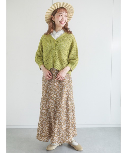 ehka sopo（エヘカソポ）の「スタンドレース衿半袖ブラウス（シャツ/ブラウス・レディース・ブラック/オフホワイト/モカ/キナリ・ﾌﾘ-）」の13枚目の写真