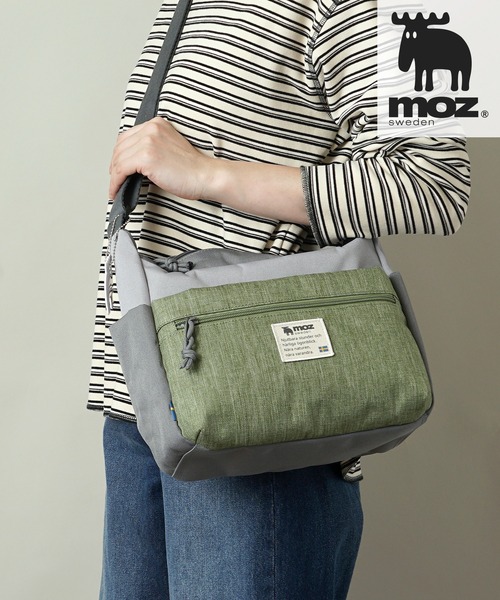 moz(モズ)の「moz スクエアショルダーバッグ ZZEI-28(ショルダーバッグ・レディース・グレー系2/ネイビー/ブラック/トリコロール/グレー系1/グレー系その他2/ミント/モスグリーン・ONE SIZE)」の5枚目の写真