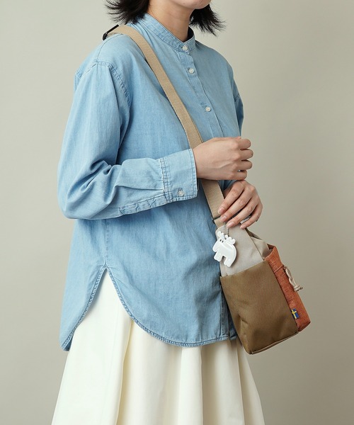 moz(モズ)の「moz スクエアショルダーバッグ ZZEI-28(ショルダーバッグ・レディース・グレー系2/ネイビー/ブラック/トリコロール/グレー系1/グレー系その他2/ミント/モスグリーン・ONE SIZE)」の14枚目の写真