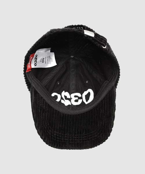 032c(ゼロスリーツーシー)の「GLITCH LOGO CAP(キャップ・メンズ・ブラック・ONESIZE)」の3枚目の写真
