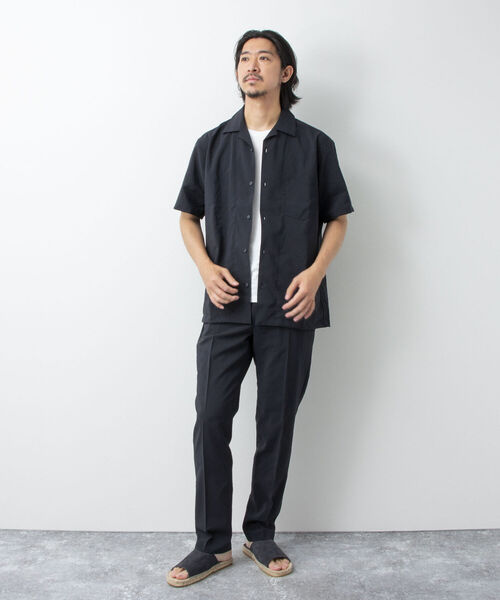 NOLLEY'S goodman(ノーリーズグッドマン)の「EVALET オープンカラーシャツ(吸水速乾、軽量ストレッチ素材)セットアップ可(シャツ/ブラウス・メンズ・ブルー/ネイビー・MEDIUM/LARGE/SMALL/X-LARGE)」の12枚目の写真