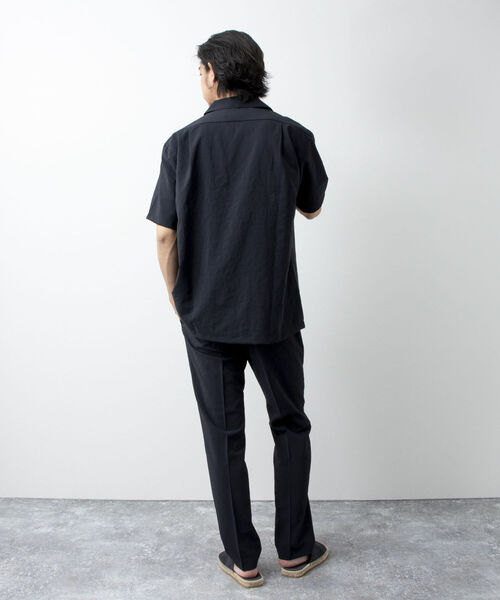 NOLLEY'S goodman(ノーリーズグッドマン)の「EVALET オープンカラーシャツ(吸水速乾、軽量ストレッチ素材)セットアップ可(シャツ/ブラウス・メンズ・ブルー/ネイビー・MEDIUM/LARGE/SMALL/X-LARGE)」の14枚目の写真