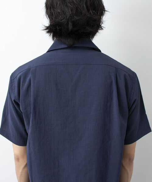 NOLLEY'S goodman(ノーリーズグッドマン)の「EVALET オープンカラーシャツ(吸水速乾、軽量ストレッチ素材)セットアップ可(シャツ/ブラウス・メンズ・ブルー/ネイビー・MEDIUM/LARGE/SMALL/X-LARGE)」の18枚目の写真