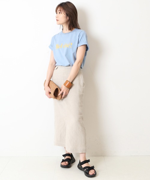 SLOBE IENA（スローブイエナ）の「リネンコインポケットタイト