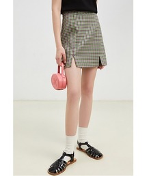 【Fano Studios】Plaid double slit skirt FX22B013