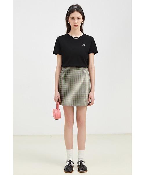 Fano Studios(ファノ ストゥディオズ)の「【Fano Studios】Plaid double slit skirt FX22B013(スカート・レディース・グリーン系その他・S/M/L)」の2枚目の写真