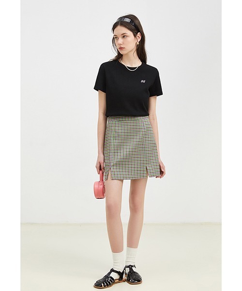Fano Studios(ファノ ストゥディオズ)の「【Fano Studios】Plaid double slit skirt FX22B013(スカート・レディース・グリーン系その他・S/M/L)」の4枚目の写真