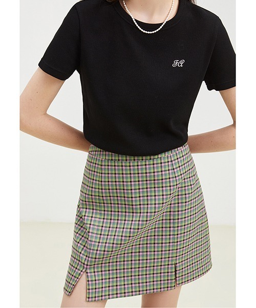 Fano Studios(ファノ ストゥディオズ)の「【Fano Studios】Plaid double slit skirt FX22B013(スカート・レディース・グリーン系その他・S/M/L)」の7枚目の写真