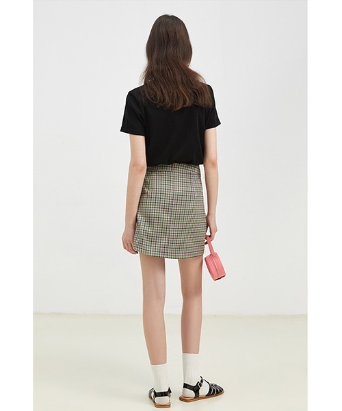 Fano Studios(ファノ ストゥディオズ)の「【Fano Studios】Plaid double slit skirt FX22B013(スカート・レディース・グリーン系その他・S/M/L)」の5枚目の写真