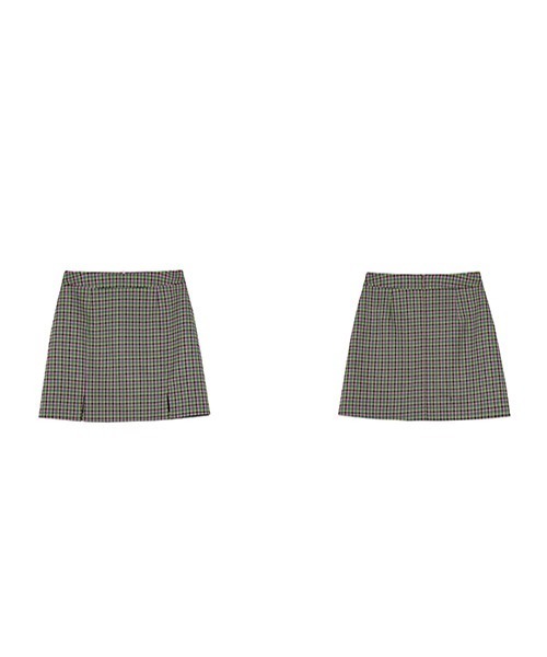 Fano Studios(ファノ ストゥディオズ)の「【Fano Studios】Plaid double slit skirt FX22B013(スカート・レディース・グリーン系その他・S/M/L)」の11枚目の写真