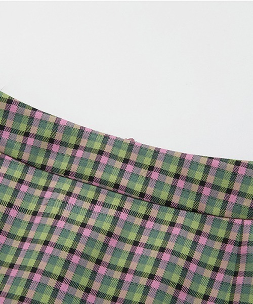 Fano Studios(ファノ ストゥディオズ)の「【Fano Studios】Plaid double slit skirt FX22B013(スカート・レディース・グリーン系その他・S/M/L)」の13枚目の写真