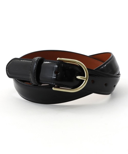 NEONSIGN（ネオンサイン）の「NEONSIGN ネオンサイン / Crocodile belt クロコダイルベルト / N1589BK（ベルト・メンズ・ブラック/ブラック系その他・48/38/46）」の2枚目の写真