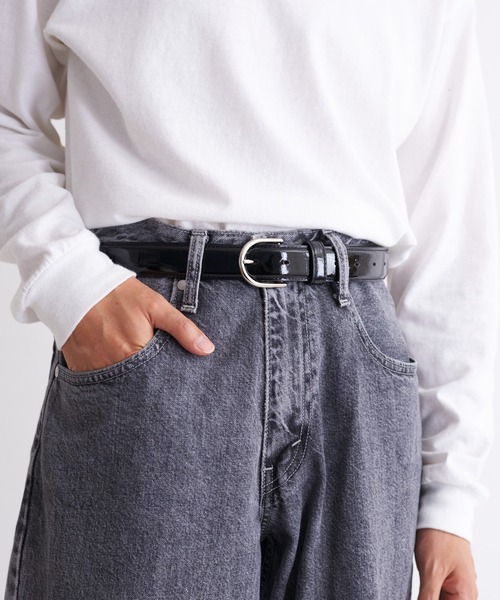 NEONSIGN（ネオンサイン）の「NEONSIGN ネオンサイン / Crocodile belt クロコダイルベルト / N1589BK（ベルト・メンズ・ブラック/ブラック系その他・48/38/46）」の7枚目の写真