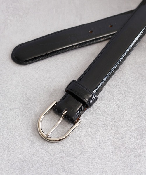 NEONSIGN（ネオンサイン）の「NEONSIGN ネオンサイン / Crocodile belt クロコダイルベルト / N1589BK（ベルト・メンズ・ブラック/ブラック系その他・48/38/46）」の10枚目の写真