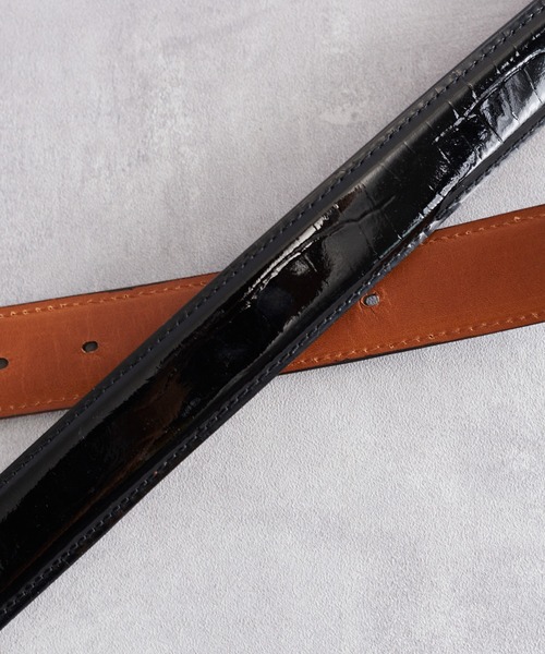 NEONSIGN（ネオンサイン）の「NEONSIGN ネオンサイン / Crocodile belt クロコダイルベルト / N1589BK（ベルト・メンズ・ブラック/ブラック系その他・48/38/46）」の11枚目の写真