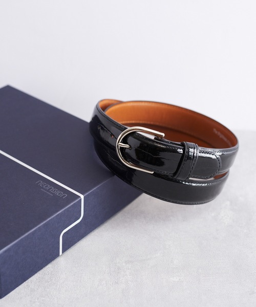 NEONSIGN（ネオンサイン）の「NEONSIGN ネオンサイン / Crocodile belt クロコダイルベルト / N1589BK（ベルト・メンズ・ブラック/ブラック系その他・48/38/46）」の14枚目の写真