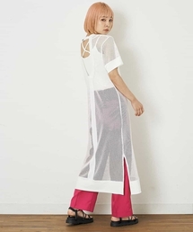 A de a.v.v | バックオープンメッシュワンピ―ス(Tシャツ/カットソー)