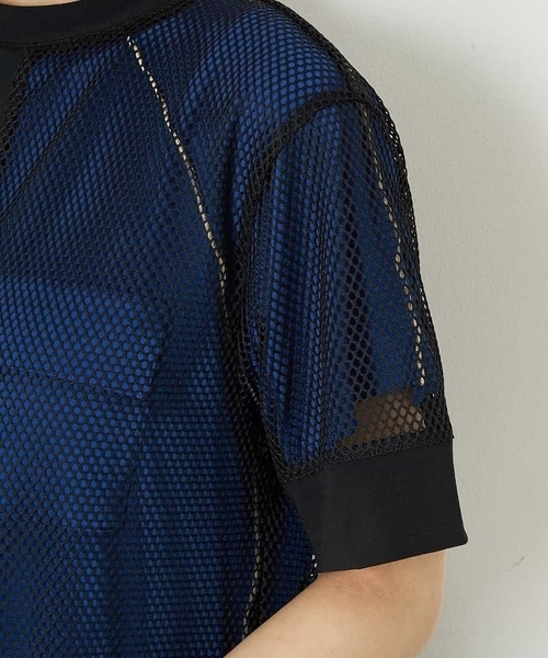 A de a.v.v(アードアー・ヴェ・ヴェ)の「バックオープンメッシュワンピ―ス(Tシャツ/カットソー・レディース・ブラック/ホワイト・MEDIUM/SMALL)」の6枚目の写真