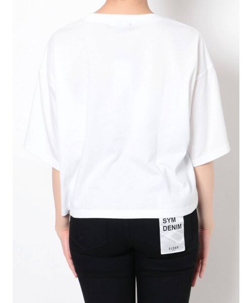 EMODA（エモダ）の「ヴィンテージクロップTシャツ（Tシャツ/カットソー・レディース・ブラック/ホワイト/グレー・FREE）」の14枚目の写真