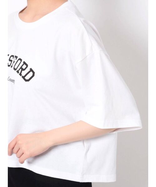 EMODA（エモダ）の「ヴィンテージクロップTシャツ（Tシャツ/カットソー・レディース・ブラック/ホワイト/グレー・FREE）」の16枚目の写真