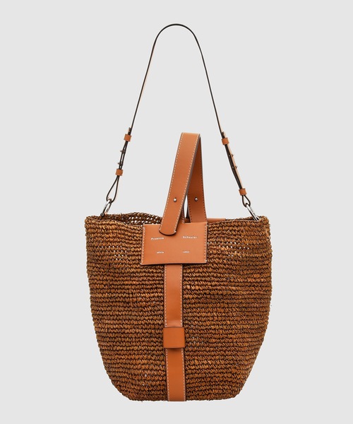 PROENZA SCHOULER（プロエンザ スクーラー）の「Sullivan Rafia Bag（かごバッグ・レディース・ブラウン系その他/グリーン系その他・ONE SIZE）」の2枚目の写真