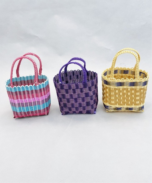 EDIT. FOR LULU（エディットフォールル）の「【SCONI/スコーニ】mini バスケットバッグ（かごバッグ・レディース・パープル/ピンク/アイボリー・FREE）」の11枚目の写真