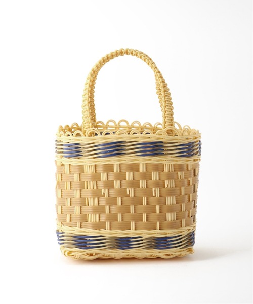 EDIT. FOR LULU（エディットフォールル）の「【SCONI/スコーニ】mini バスケットバッグ（かごバッグ・レディース・パープル/ピンク/アイボリー・FREE）」の5枚目の写真