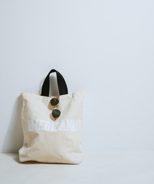 AMERICANA（アメリカーナ）の「【Americana for SALON】2WAYロゴトートバッグ（トートバッグ・レディース・ホワイト/ブラック/グリーン/ボルドー・FREE）」の2枚目の写真