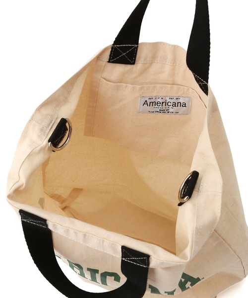 AMERICANA（アメリカーナ）の「【Americana for SALON】2WAYロゴトートバッグ（トートバッグ・レディース・ホワイト/ブラック/グリーン/ボルドー・FREE）」の18枚目の写真