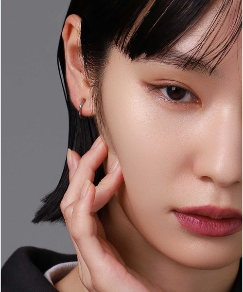 LION HEART（ライオンハート）の「【限定展開】“LH-1”プレーンイヤリング/サージカルステンレス（金属アレルギー対応）【LION HEART / ライオンハート】（イヤリング・メンズ・シルバー・M/L）」の19枚目の写真